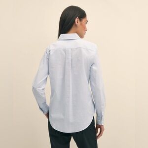 Brooks Brothers Women's green pinstriped Button up Shirt Size 4